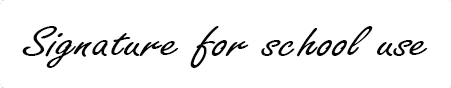 Signature Preview